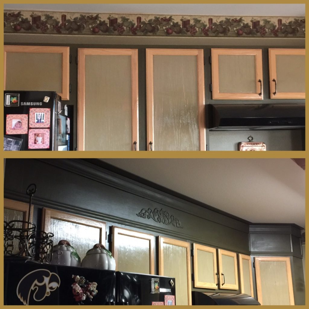 Update the space above kitchen cabinets   My Perpetual Project