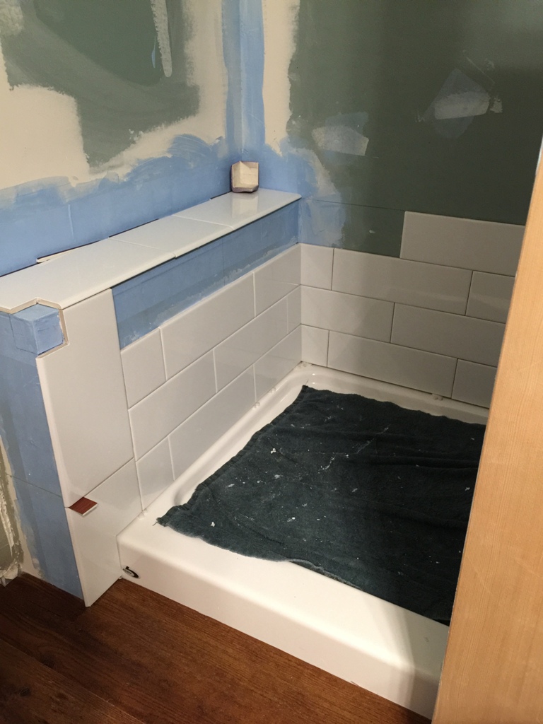 Let's tile the walk-in shower! | My Perpetual Project