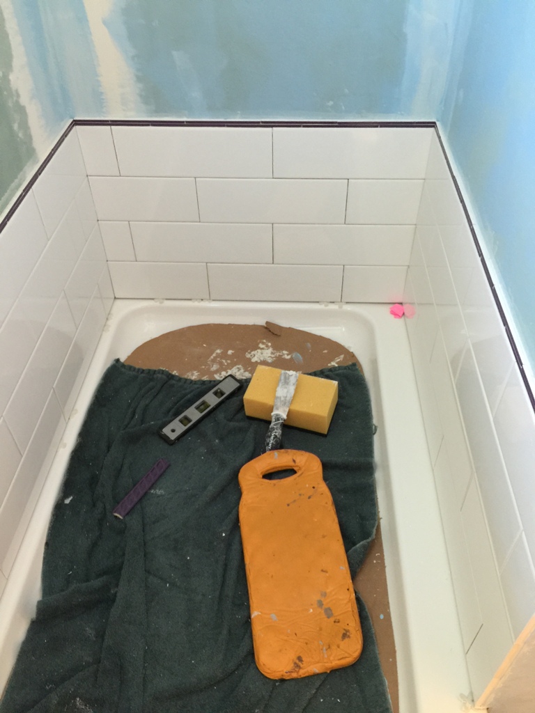 Let's tile the walk-in shower! | My Perpetual Project