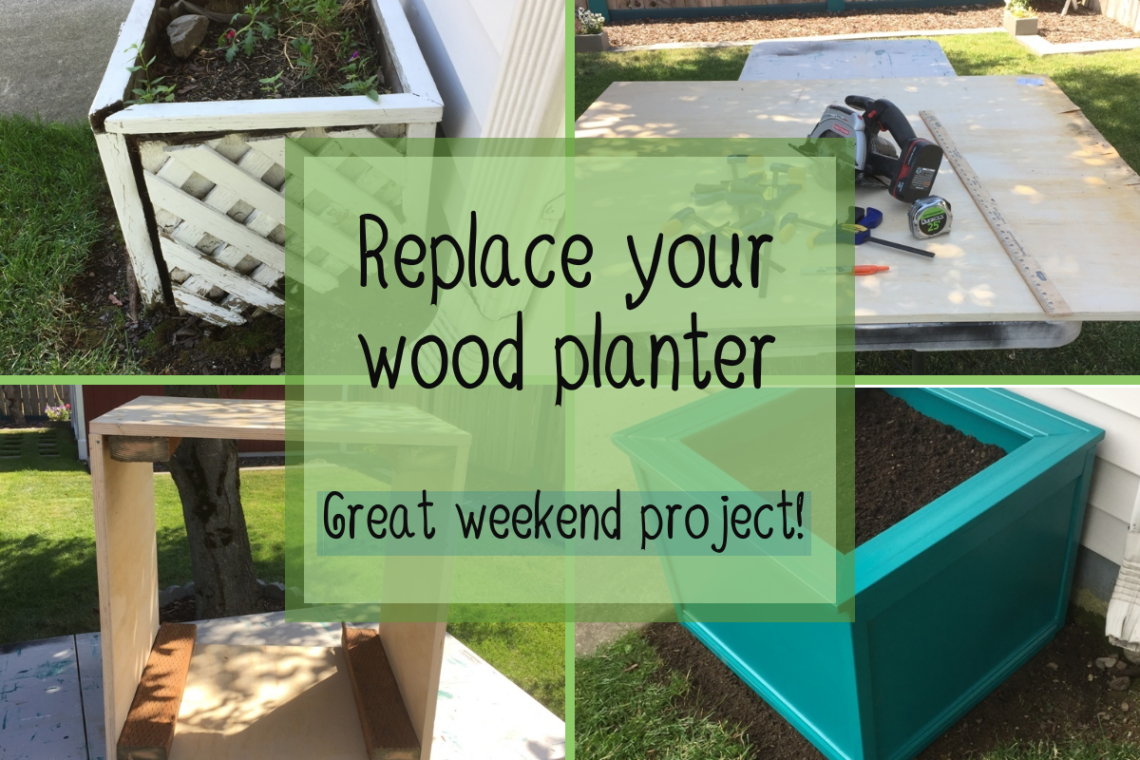 DIY wooden planter