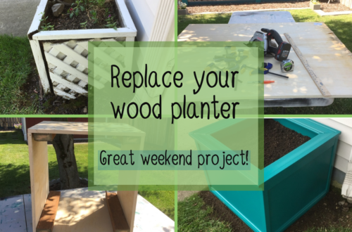 DIY wooden planter